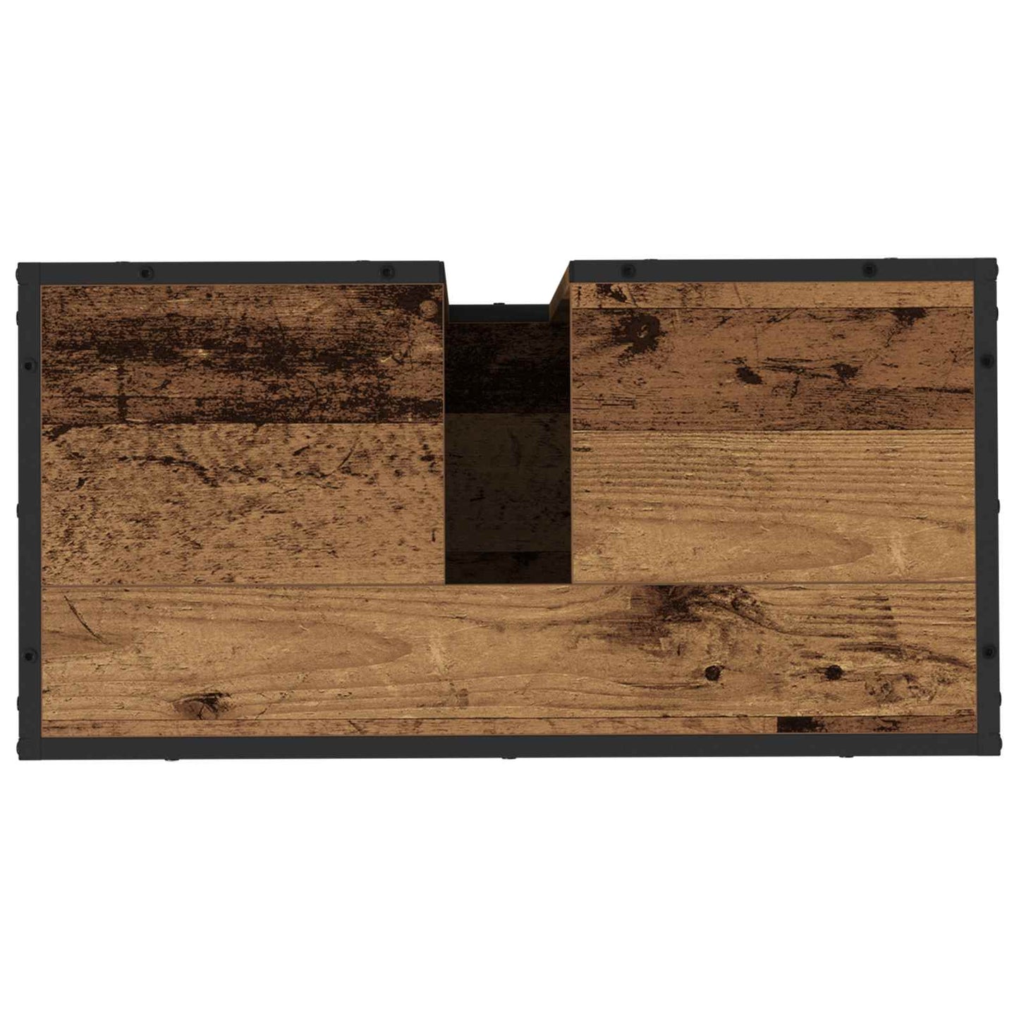 Badkamerkast met plank Oud Hout 65 x 33 x 60 cm Bewerkt hout is nu te koop bij PeponiXL, paradijselijk wonen!
