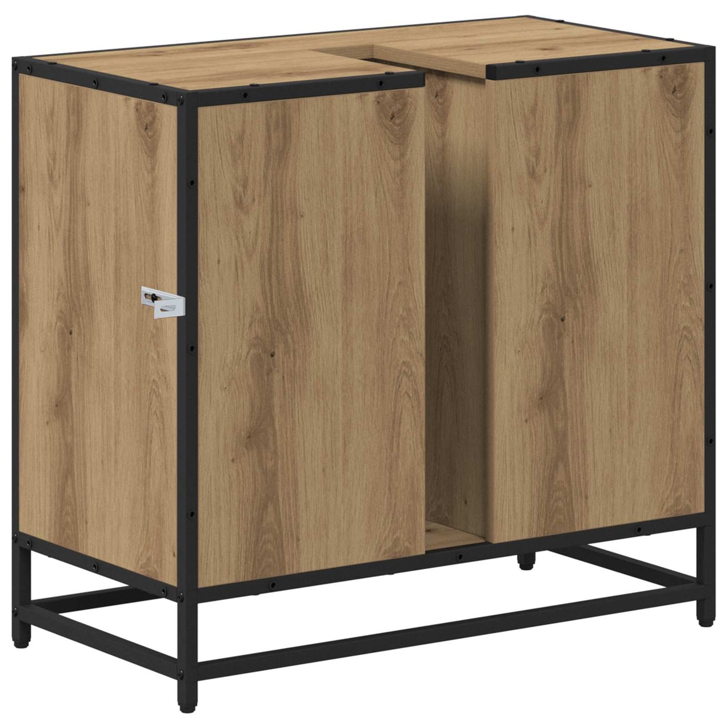 Badkamerkast Artisan Eiken 65 x 33 x 60 cm Bewerkt hout is nu te koop bij PeponiXL, paradijselijk wonen!