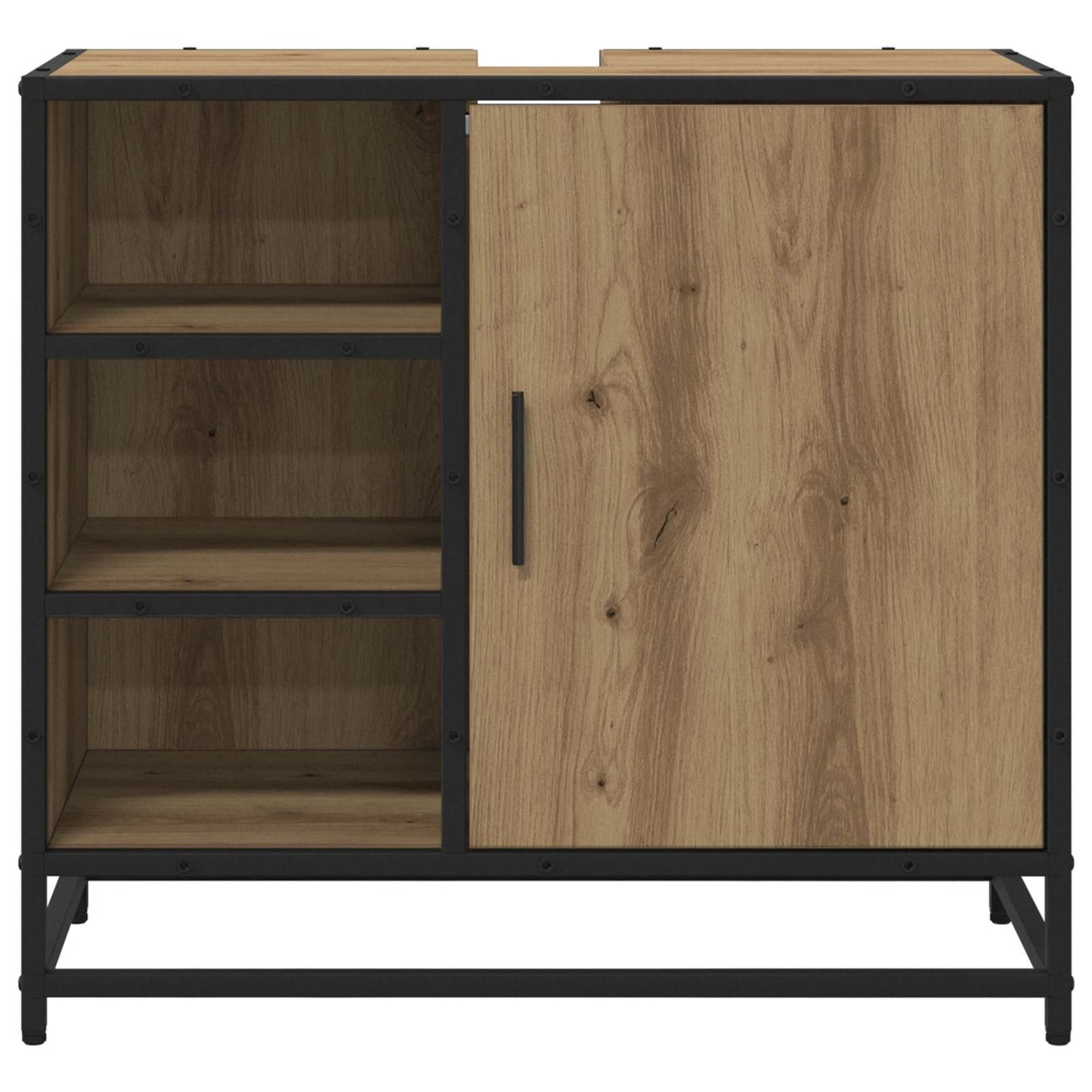 Badkamerkast Artisan Eiken 65 x 33 x 60 cm Bewerkt hout is nu te koop bij PeponiXL, paradijselijk wonen!