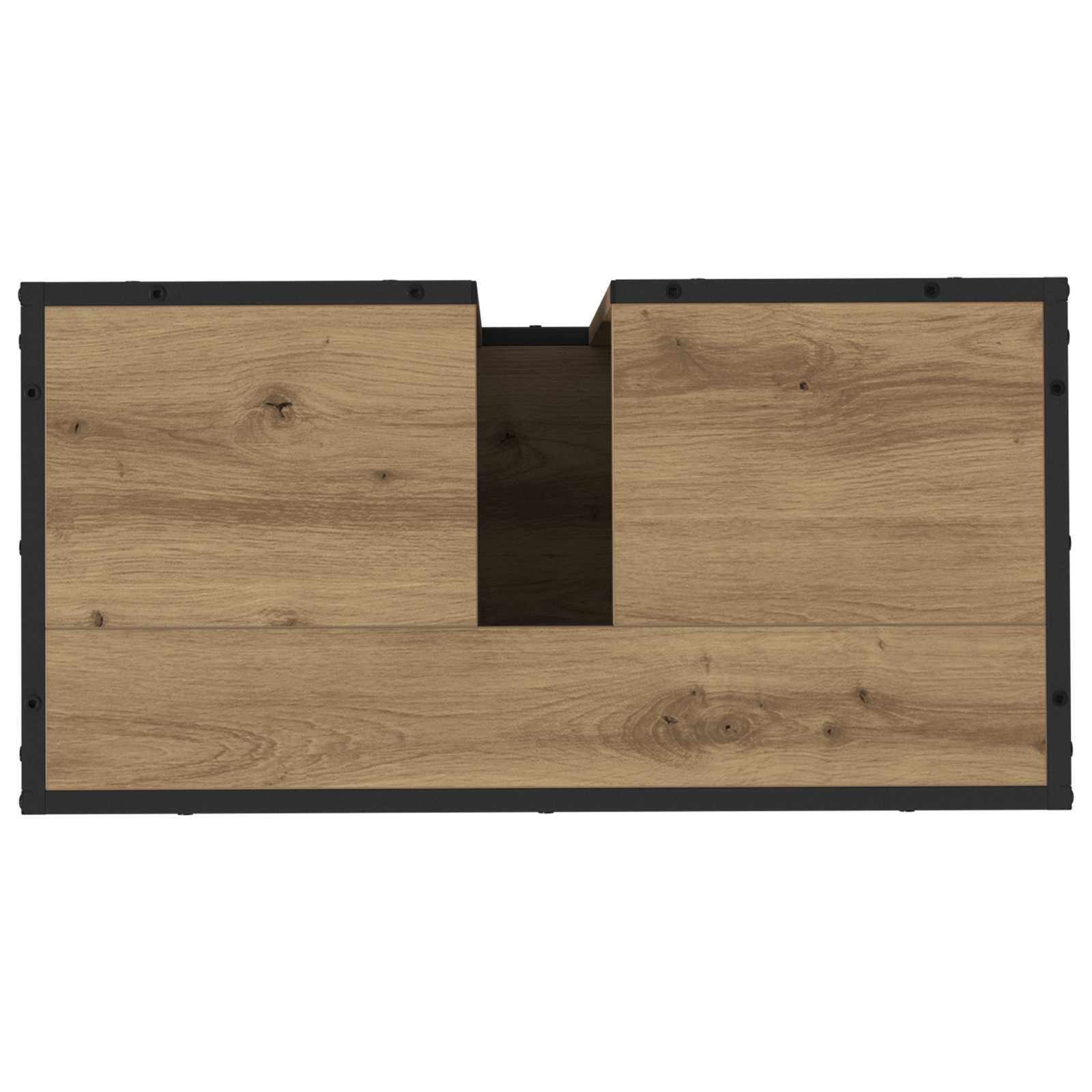 Badkamerkast Artisan Eiken 65 x 33 x 60 cm Bewerkt hout is nu te koop bij PeponiXL, paradijselijk wonen!