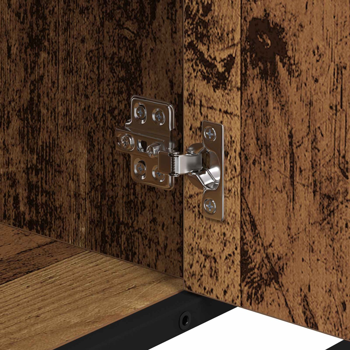 Badkamerkast met plank Oud Hout 80 x 33 x 60 cm Bewerkt hout is nu te koop bij PeponiXL, paradijselijk wonen!