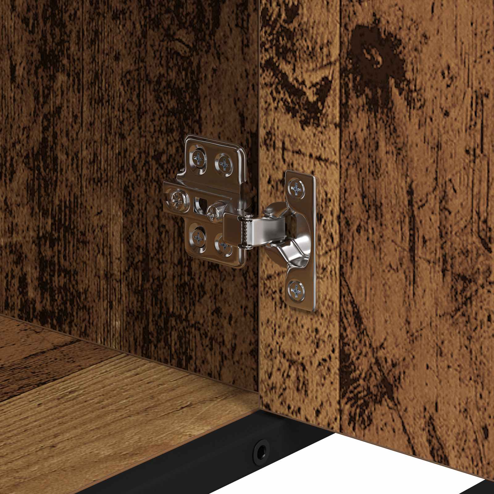 Badkamerkast met plank Oud Hout 80 x 33 x 60 cm Bewerkt hout is nu te koop bij PeponiXL, paradijselijk wonen!