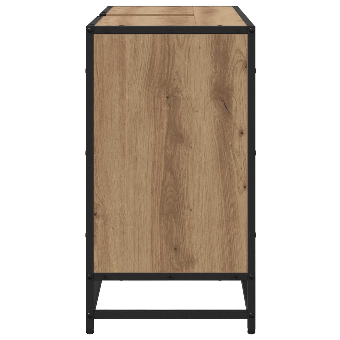 Badkamerkast Artisan Eiken 80 x 33 x 60 cm Bewerkt hout is nu te koop bij PeponiXL, paradijselijk wonen!