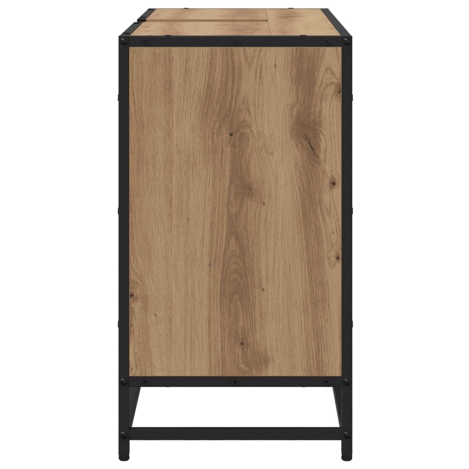 Badkamerkast Artisan Eiken 80 x 33 x 60 cm Bewerkt hout is nu te koop bij PeponiXL, paradijselijk wonen!