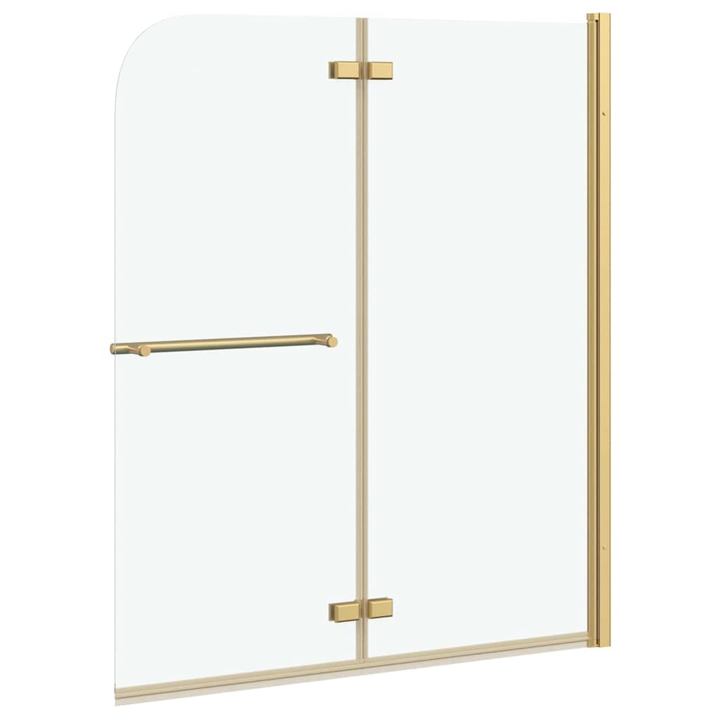 Douche Omhulsel Goud 120 x 140 cm ESG-glas en aluminium is nu te koop bij PeponiXL, paradijselijk wonen!