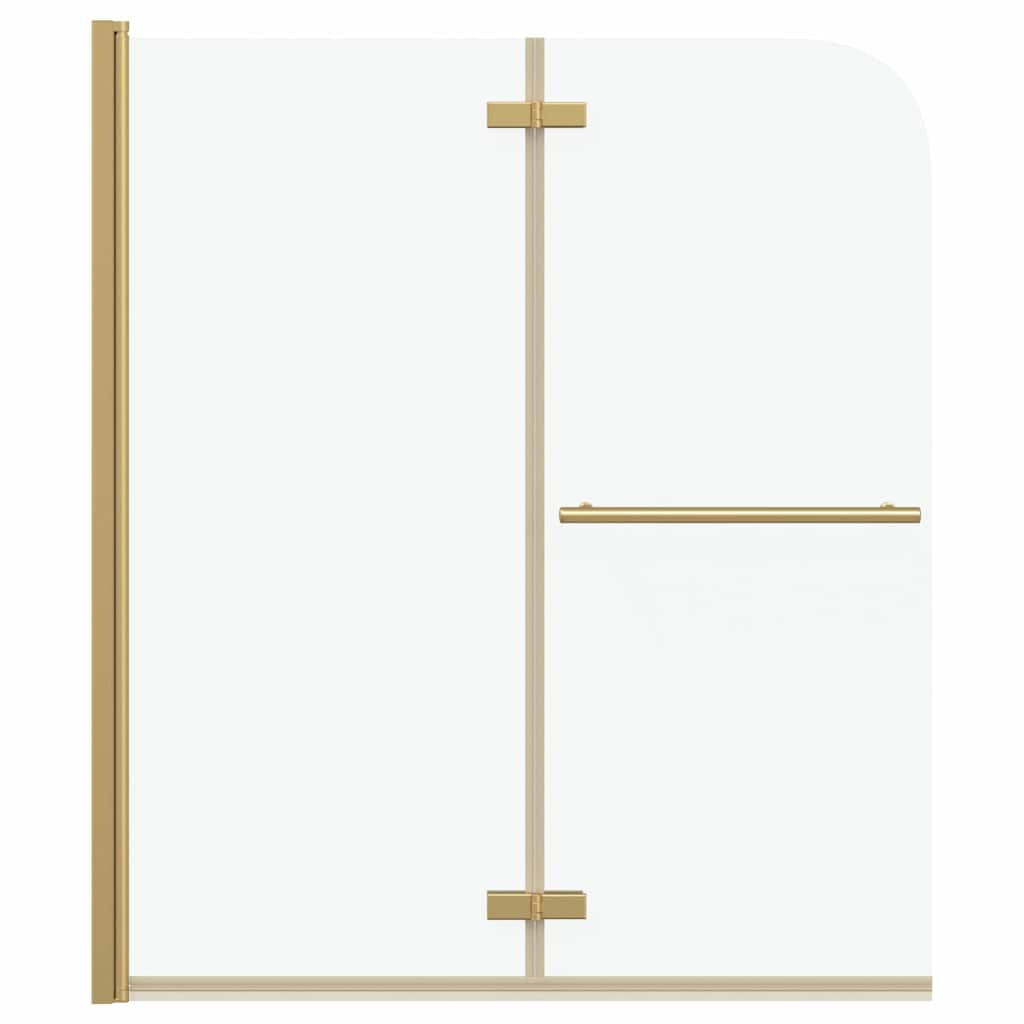 Douche Omhulsel Goud 120 x 140 cm ESG-glas en aluminium is nu te koop bij PeponiXL, paradijselijk wonen!