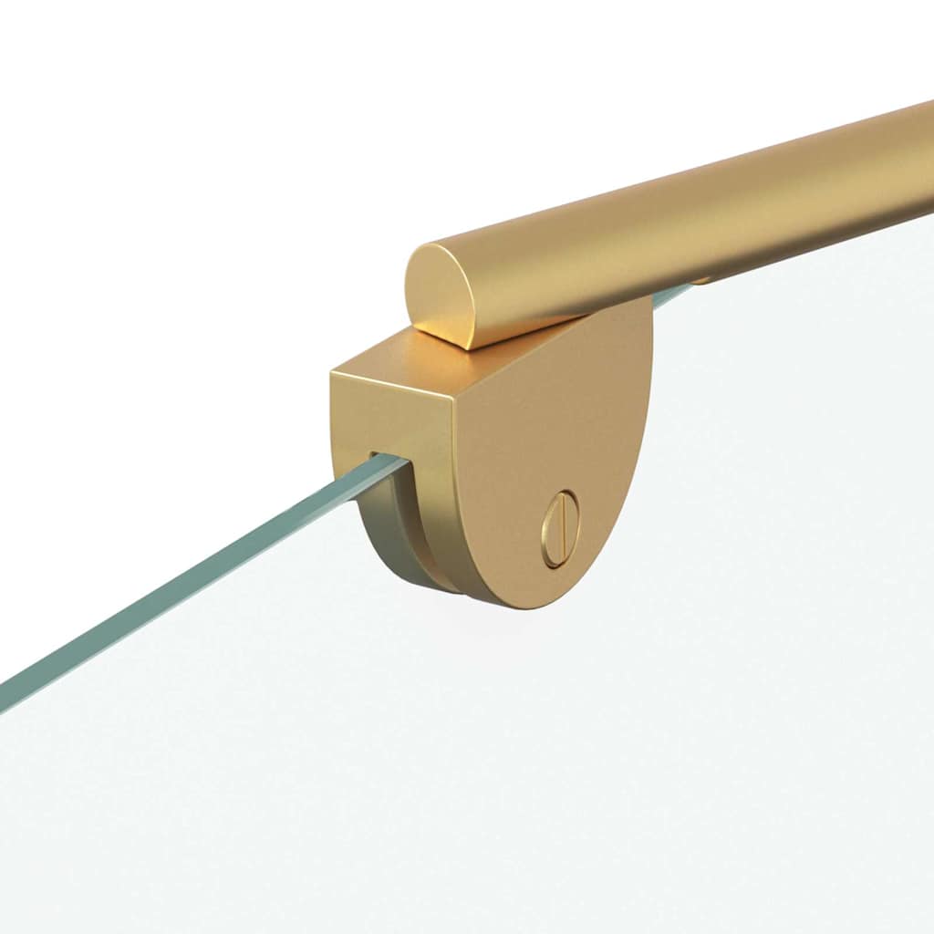 Douche Omhulsel Goud 120 x 68 x 130 cm ESG-glas en aluminium is nu te koop bij PeponiXL, paradijselijk wonen!