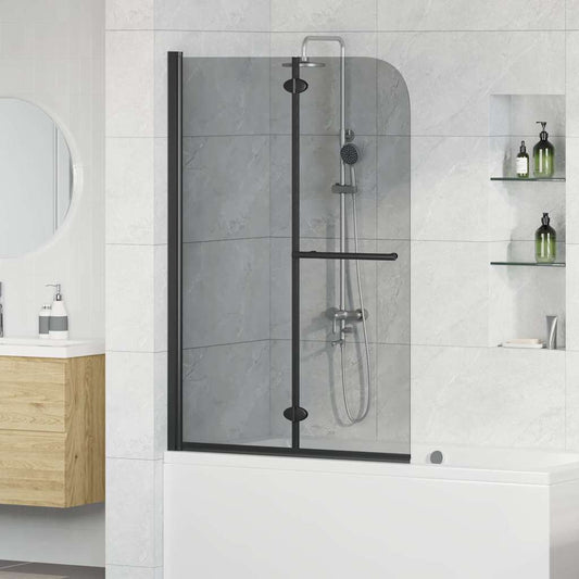 Douche Omhulsel Zwart 120 x 140 cm ESG-glas en aluminium is nu te koop bij PeponiXL, paradijselijk wonen!