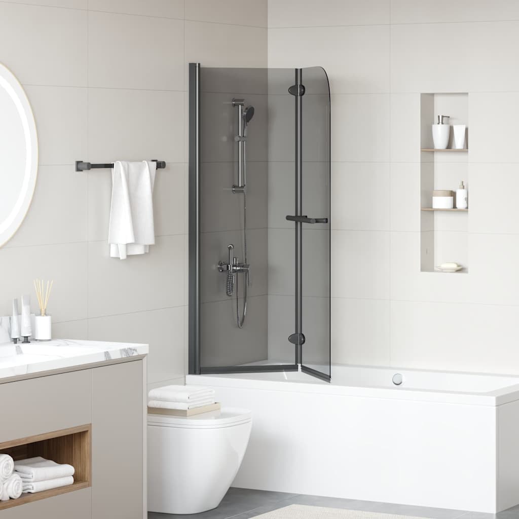 Douche Omhulsel Zwart 120 x 140 cm ESG-glas en aluminium is nu te koop bij PeponiXL, paradijselijk wonen!