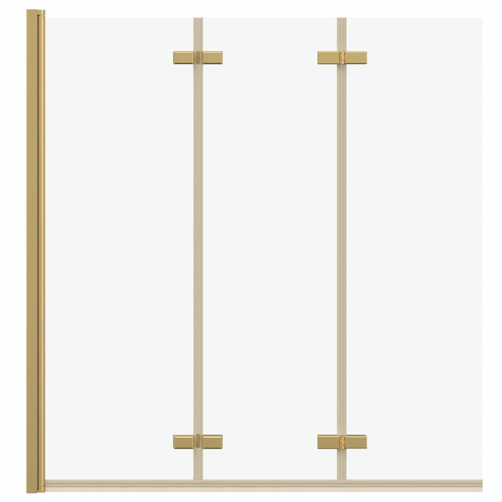 Douche Omhulsel Goud 130 x 138 cm ESG-glas en aluminium is nu te koop bij PeponiXL, paradijselijk wonen!