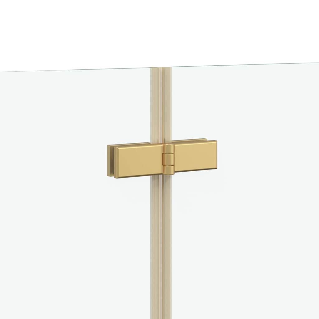 Douche Omhulsel Goud 95 x 140 cm ESG-glas en aluminium is nu te koop bij PeponiXL, paradijselijk wonen!