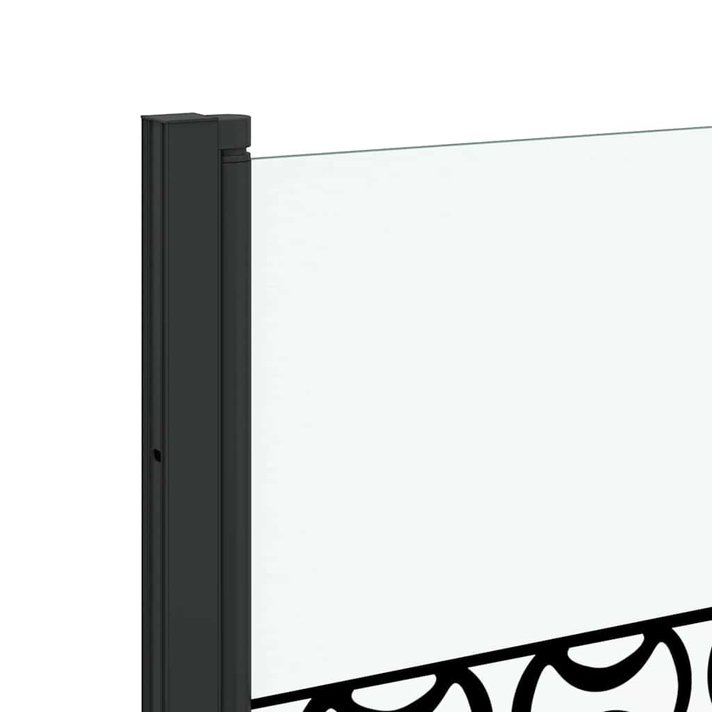 Douche Omhulsel Zwart en transparant 130 x 130 cm gehard glas is nu te koop bij PeponiXL, paradijselijk wonen!
