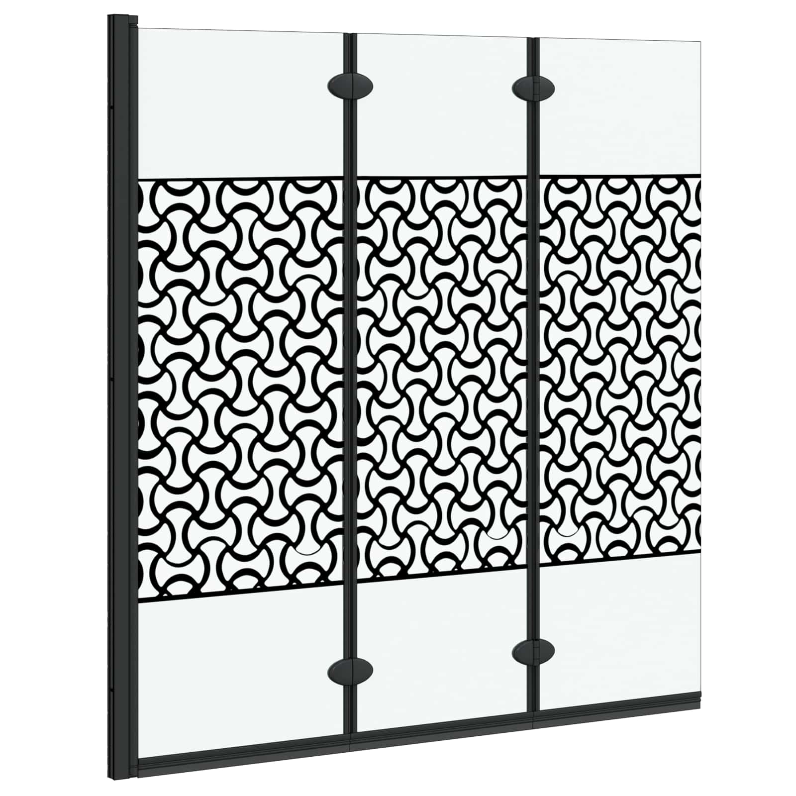 Douche Omhulsel Zwart en transparant 130 x 130 cm gehard glas is nu te koop bij PeponiXL, paradijselijk wonen!