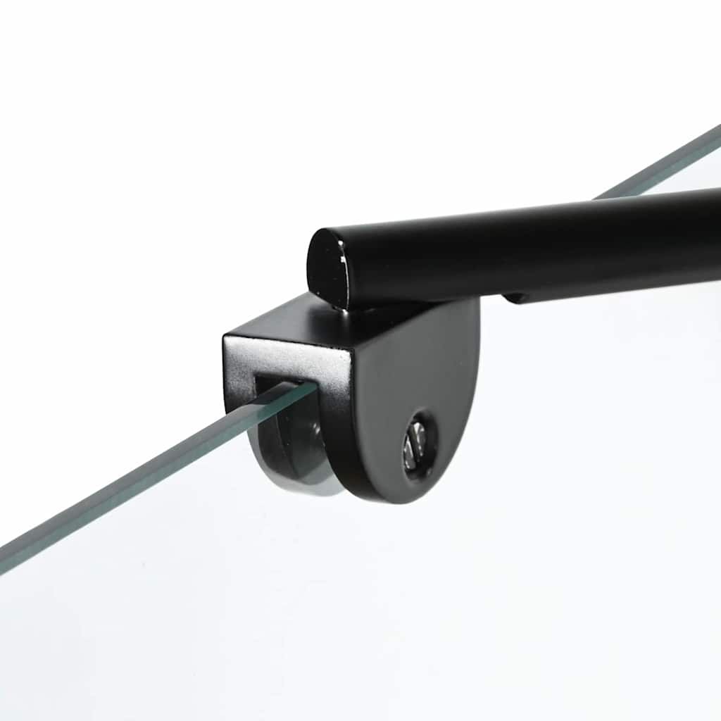 Bad Douchescreen Zwart en transparant 116 x 68 x 128 cm is nu te koop bij PeponiXL, paradijselijk wonen!