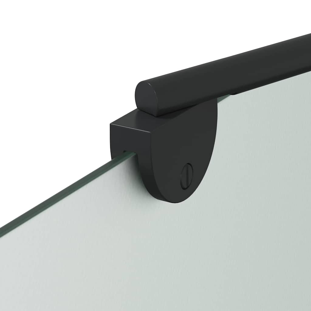 Douche Omhulsel Zwart 120 x 68 x 130 cm ESG-glas en aluminium is nu te koop bij PeponiXL, paradijselijk wonen!