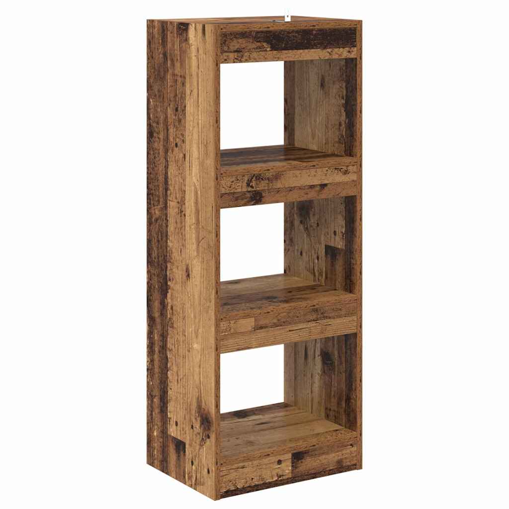 Boekenkast Oud hout 40 x 30 x 103 cm Bewerkt hout is nu te koop bij PeponiXL, paradijselijk wonen!