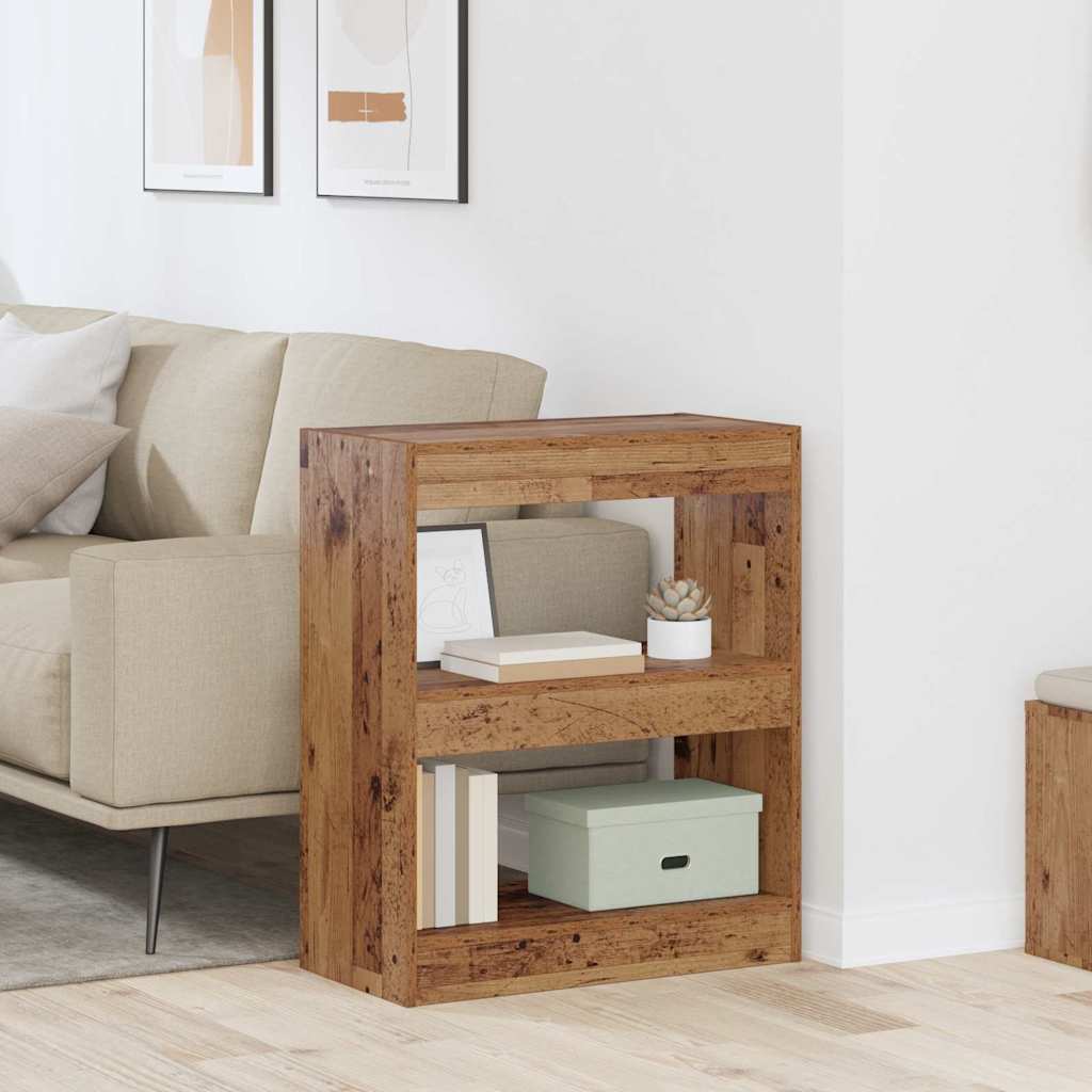 Boekenkast Oudhout 60 x 30 x 72 cm Bewerkt hout is nu te koop bij PeponiXL, paradijselijk wonen!