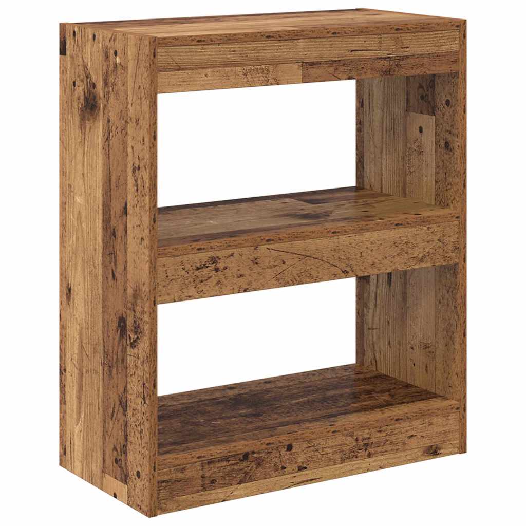 Boekenkast Oudhout 60 x 30 x 72 cm Bewerkt hout is nu te koop bij PeponiXL, paradijselijk wonen!