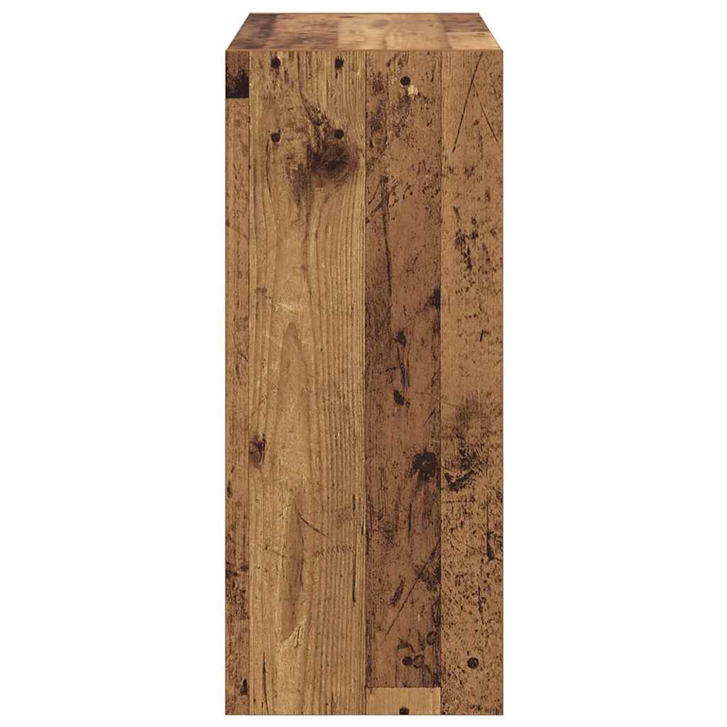 Boekenkast Oudhout 60 x 30 x 72 cm Bewerkt hout is nu te koop bij PeponiXL, paradijselijk wonen!