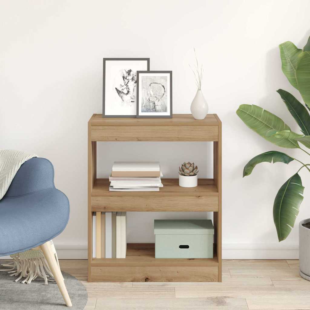 Boekenkast Artisan Eiken 60 x 30 x 72 cm Bewerkt hout is nu te koop bij PeponiXL, paradijselijk wonen!