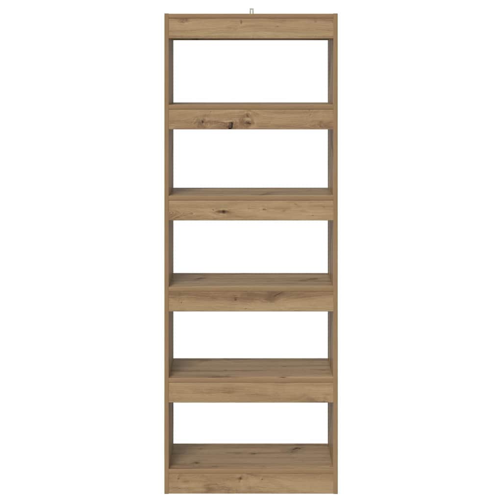 Boekenkast artisanaal eikenkleurig 60 x 30 x 166 cm is nu te koop bij PeponiXL, paradijselijk wonen!