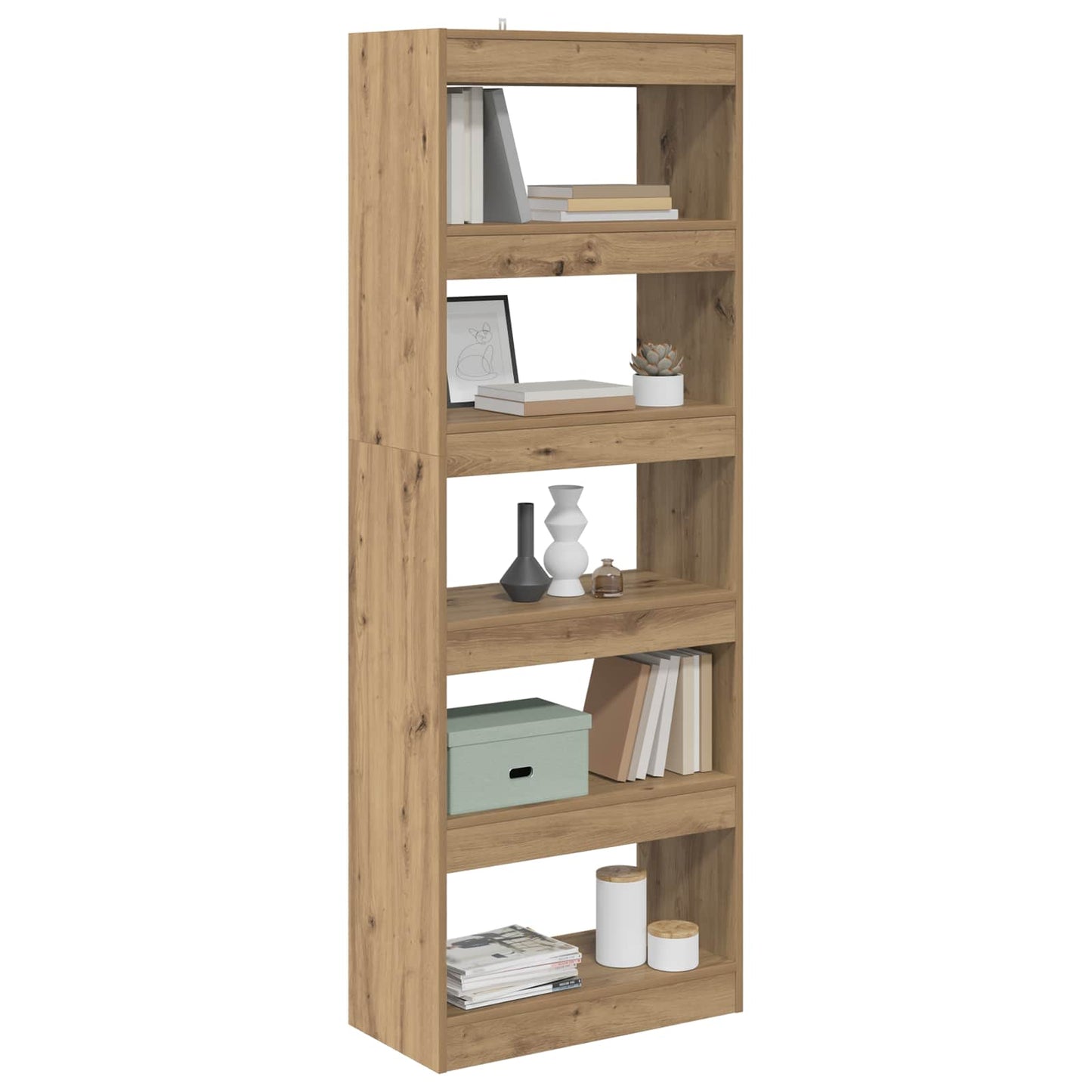Boekenkast 5-laags 60 x 30 x 166 cm Bewerkt hout is nu te koop bij PeponiXL, paradijselijk wonen!