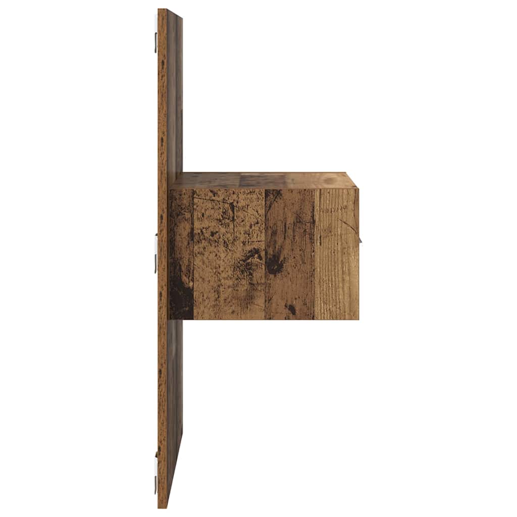 Nachtkastje 2 pcs Oudhout 50 x 32,5 x 80cm Bewerkt hout is nu te koop bij PeponiXL, paradijselijk wonen!