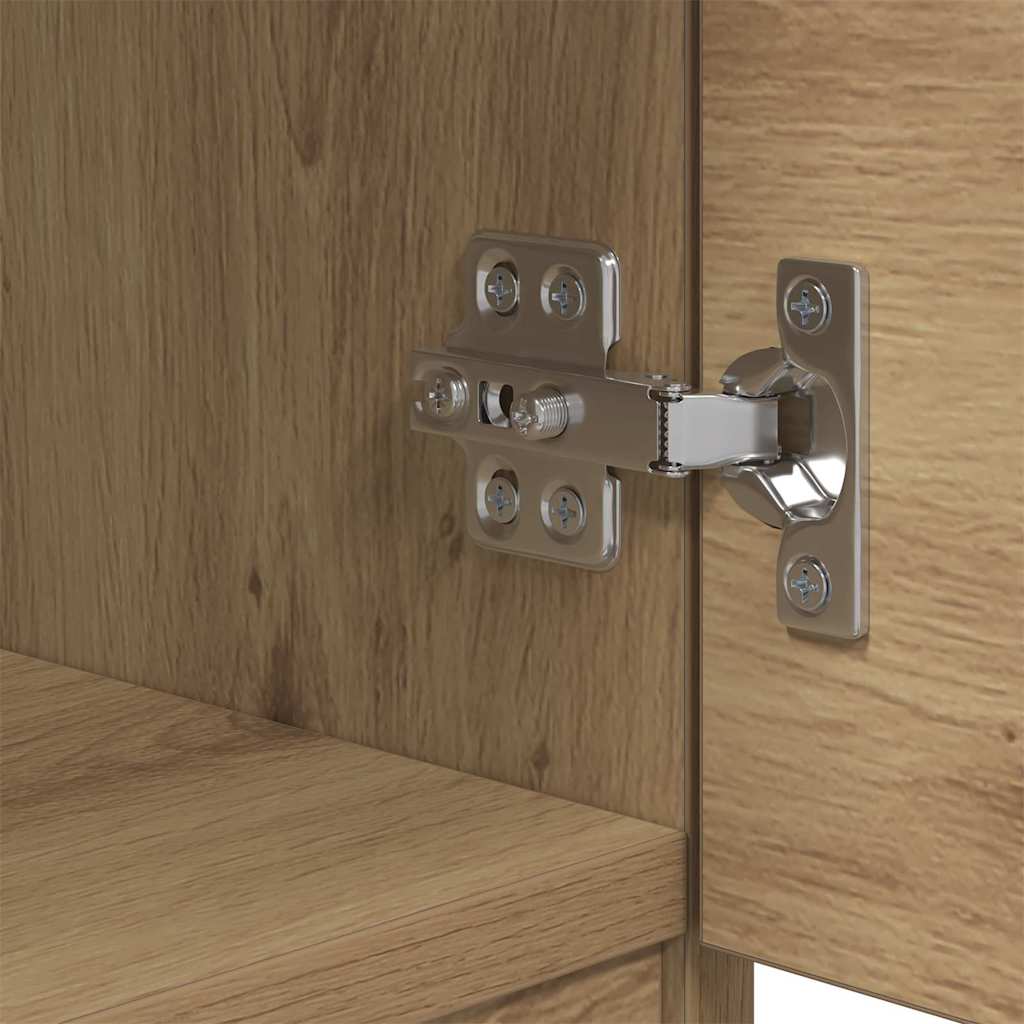 Bed kast 2 pcs Artisan Eiken 40 x 39 x 40cm Bewerkt hout is nu te koop bij PeponiXL, paradijselijk wonen!