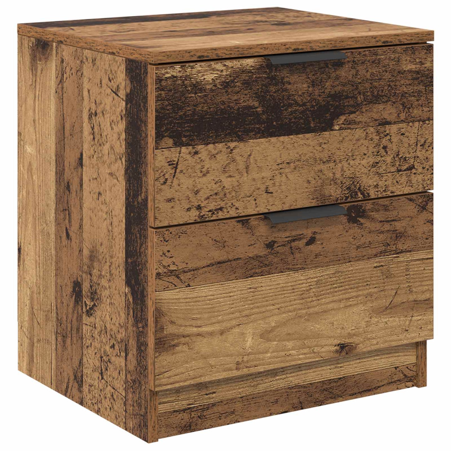 Nachtkastje met lade 2 pcs Oudhout 45 x 39 x 50cm Bewerkt hout is nu te koop bij PeponiXL, paradijselijk wonen!