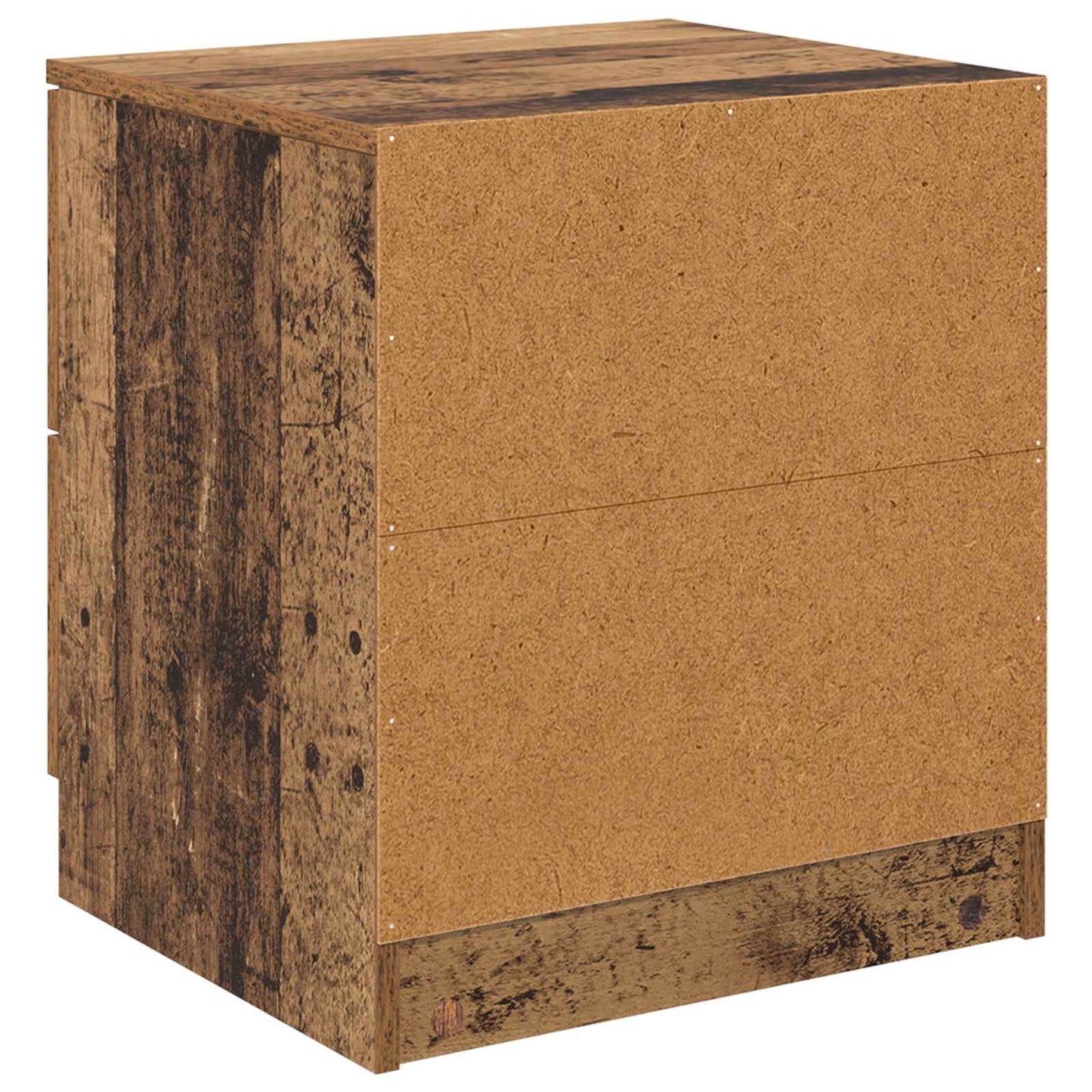 Nachtkastje met lade 2 pcs Oudhout 45 x 39 x 50cm Bewerkt hout is nu te koop bij PeponiXL, paradijselijk wonen!