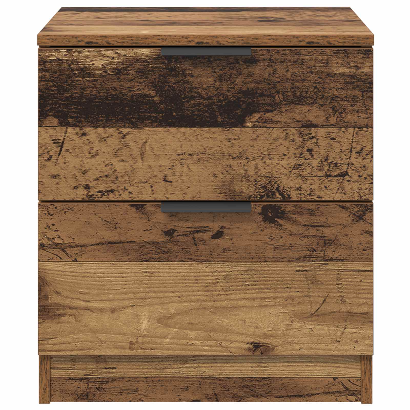 Nachtkastje met lade 2 pcs Oudhout 45 x 39 x 50cm Bewerkt hout is nu te koop bij PeponiXL, paradijselijk wonen!