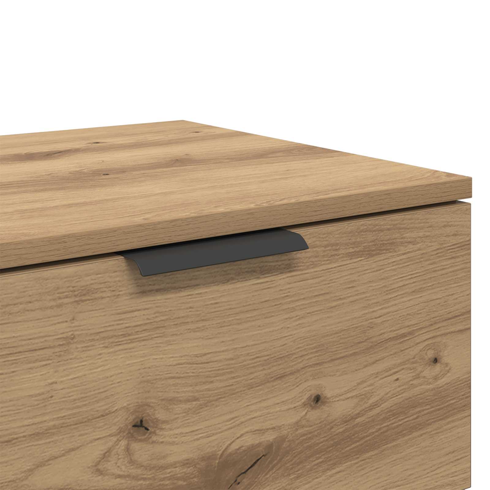 Nachtkastje 2 pcs Artisan Eiken 45 x 39 x 50cm Bewerkt hout is nu te koop bij PeponiXL, paradijselijk wonen!