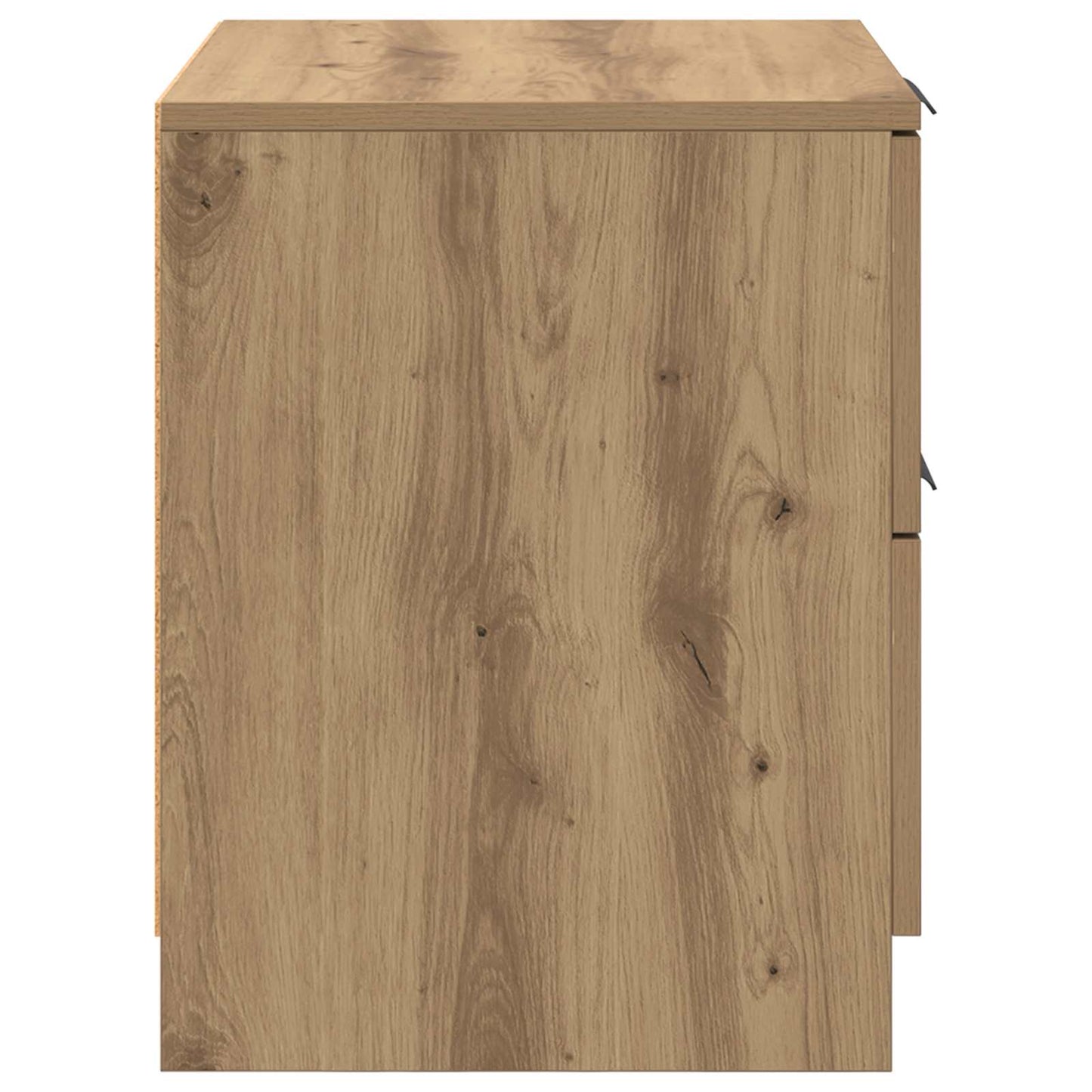 Nachtkastje 2 pcs Artisan Eiken 45 x 39 x 50cm Bewerkt hout is nu te koop bij PeponiXL, paradijselijk wonen!