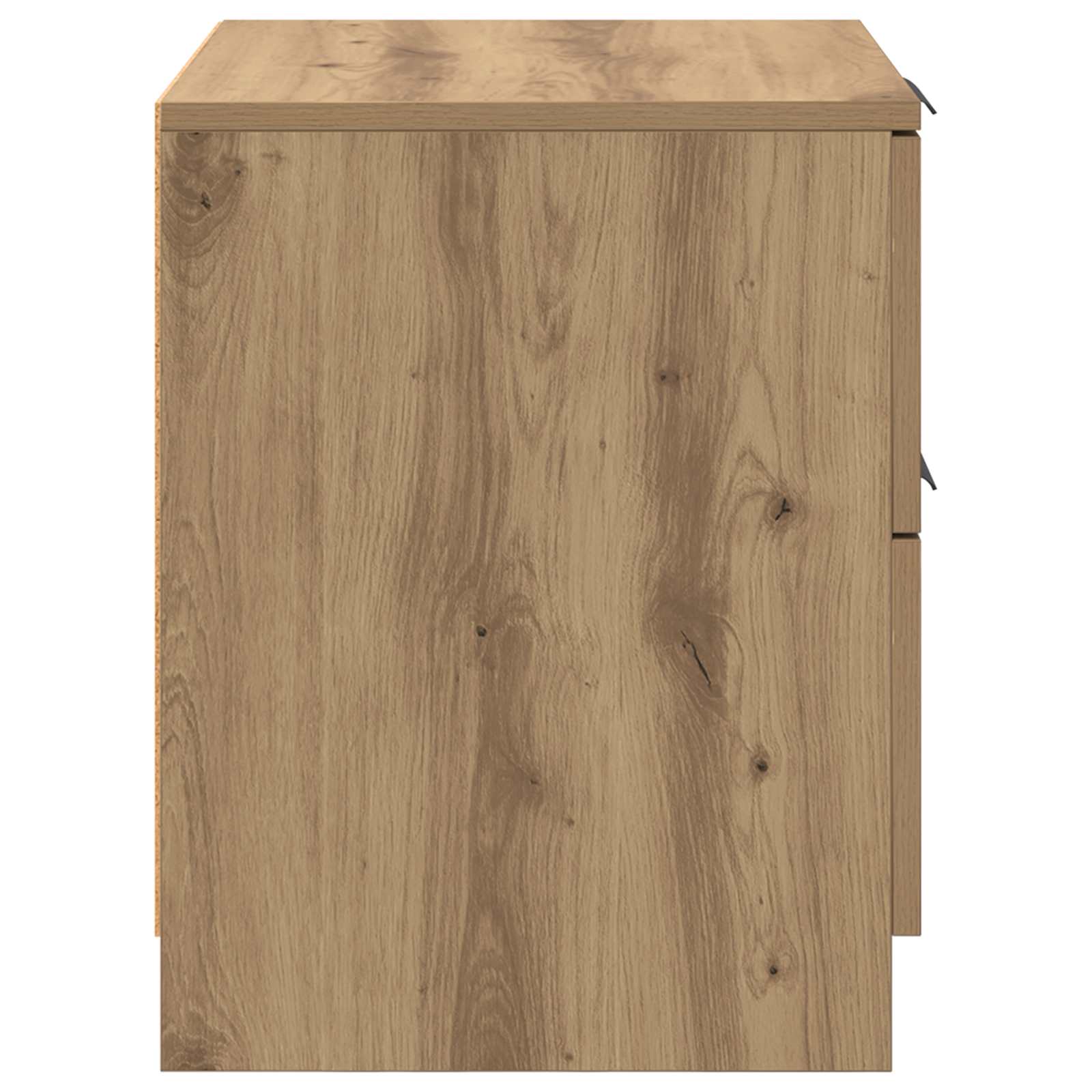 Nachtkastje 2 pcs Artisan Eiken 45 x 39 x 50cm Bewerkt hout is nu te koop bij PeponiXL, paradijselijk wonen!