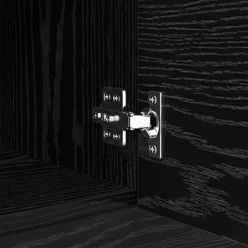 Salontafel met lade Zwart Eiken 102 x 50 x 36cm Bewerkt hout is nu te koop bij PeponiXL, paradijselijk wonen!