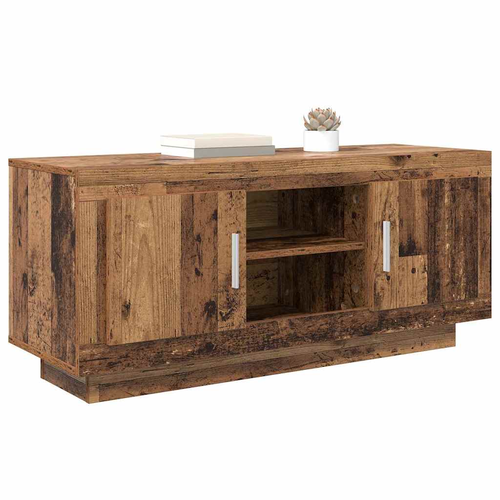 TV-kast Oud Hout 102 x 35 x 45 cm Bewerkt hout is nu te koop bij PeponiXL, paradijselijk wonen!