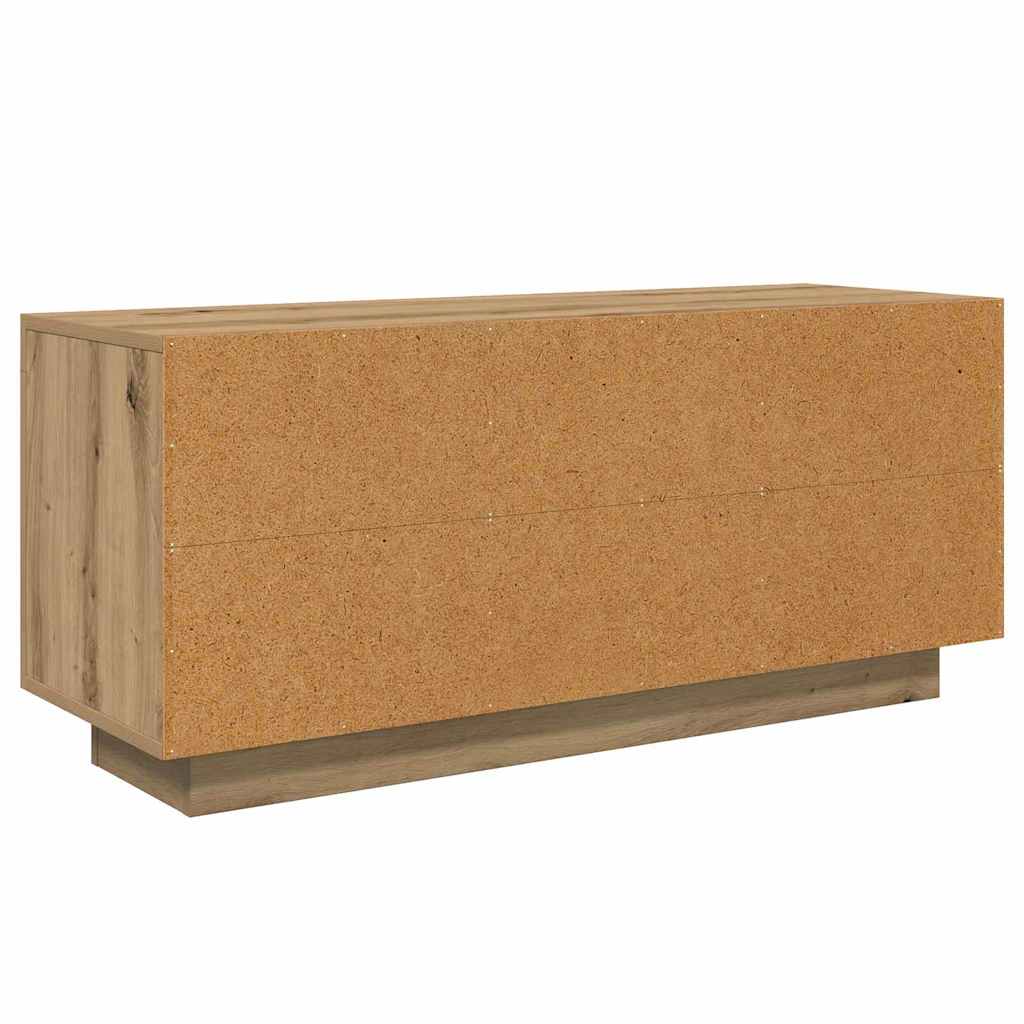 TV-kast Artisan Eiken 102 x 35 x 45 cm Bewerkt hout is nu te koop bij PeponiXL, paradijselijk wonen!