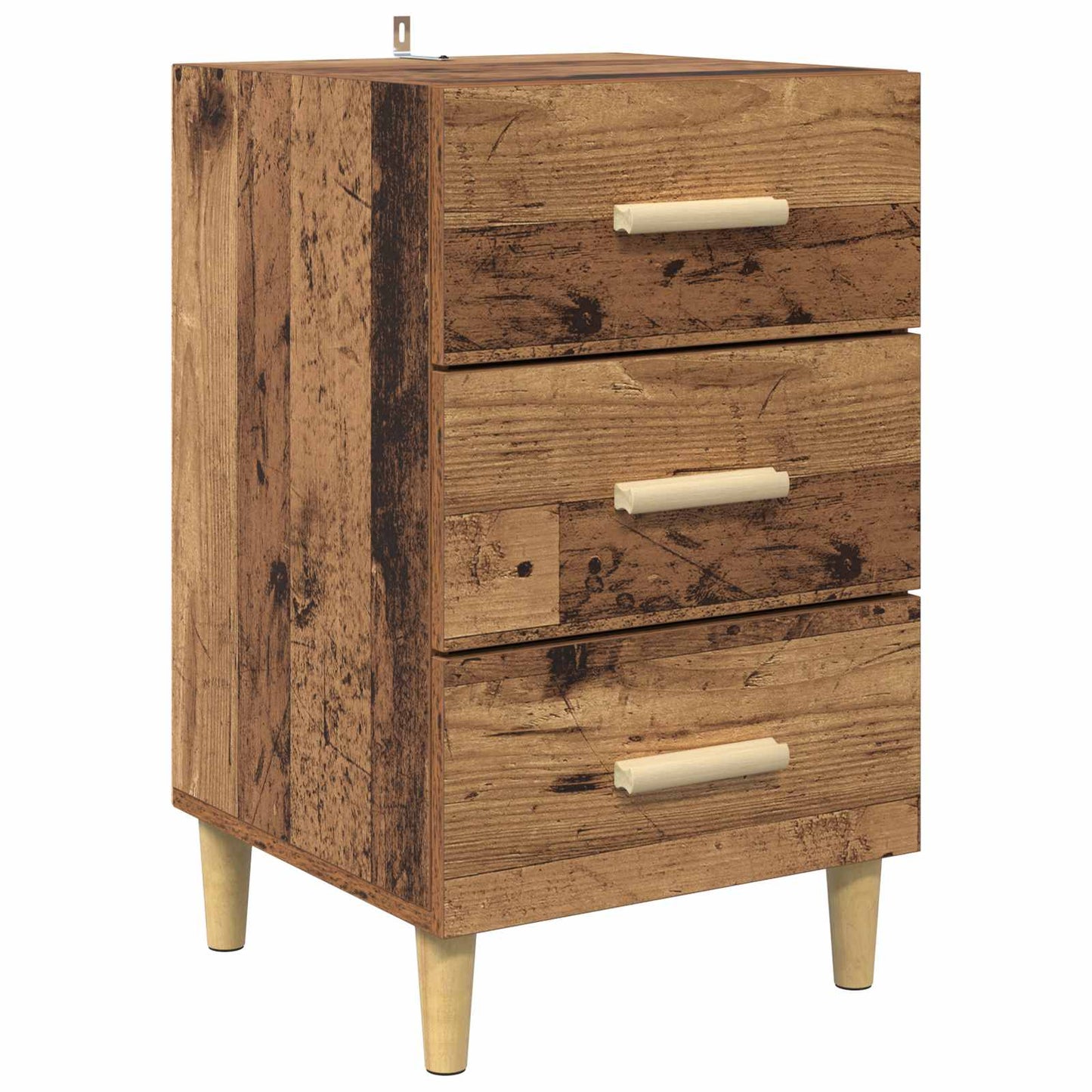 Nachtkastje Oudhout 40 x 40 x 66 cm Bewerkt hout is nu te koop bij PeponiXL, paradijselijk wonen!