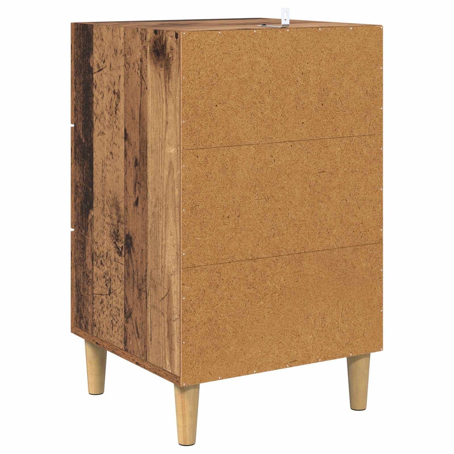 Nachtkastje Oudhout 40 x 40 x 66 cm Bewerkt hout is nu te koop bij PeponiXL, paradijselijk wonen!