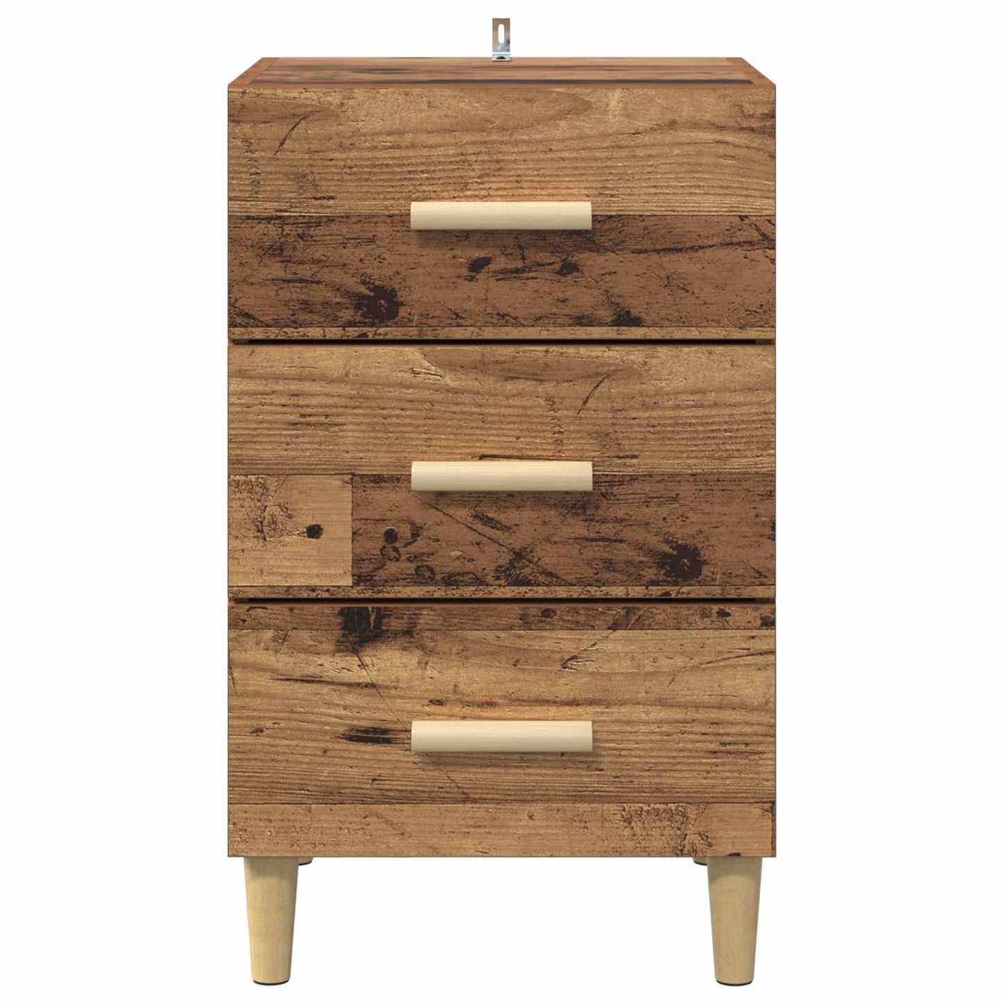 Nachtkastje Oudhout 40 x 40 x 66 cm Bewerkt hout is nu te koop bij PeponiXL, paradijselijk wonen!