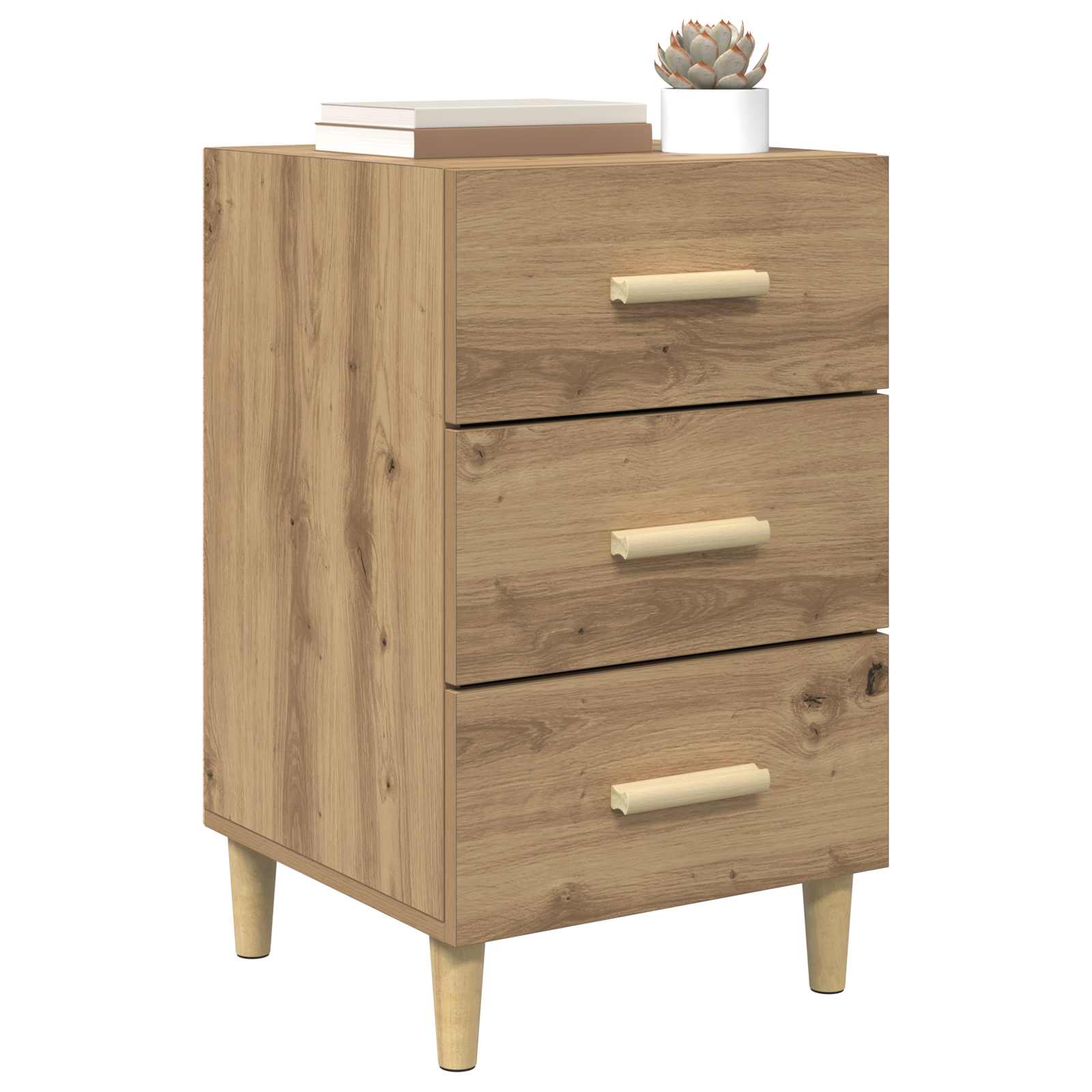 Nachtkastje Artisan Eiken 40 x 40 x 66 cm Bewerkt hout is nu te koop bij PeponiXL, paradijselijk wonen!