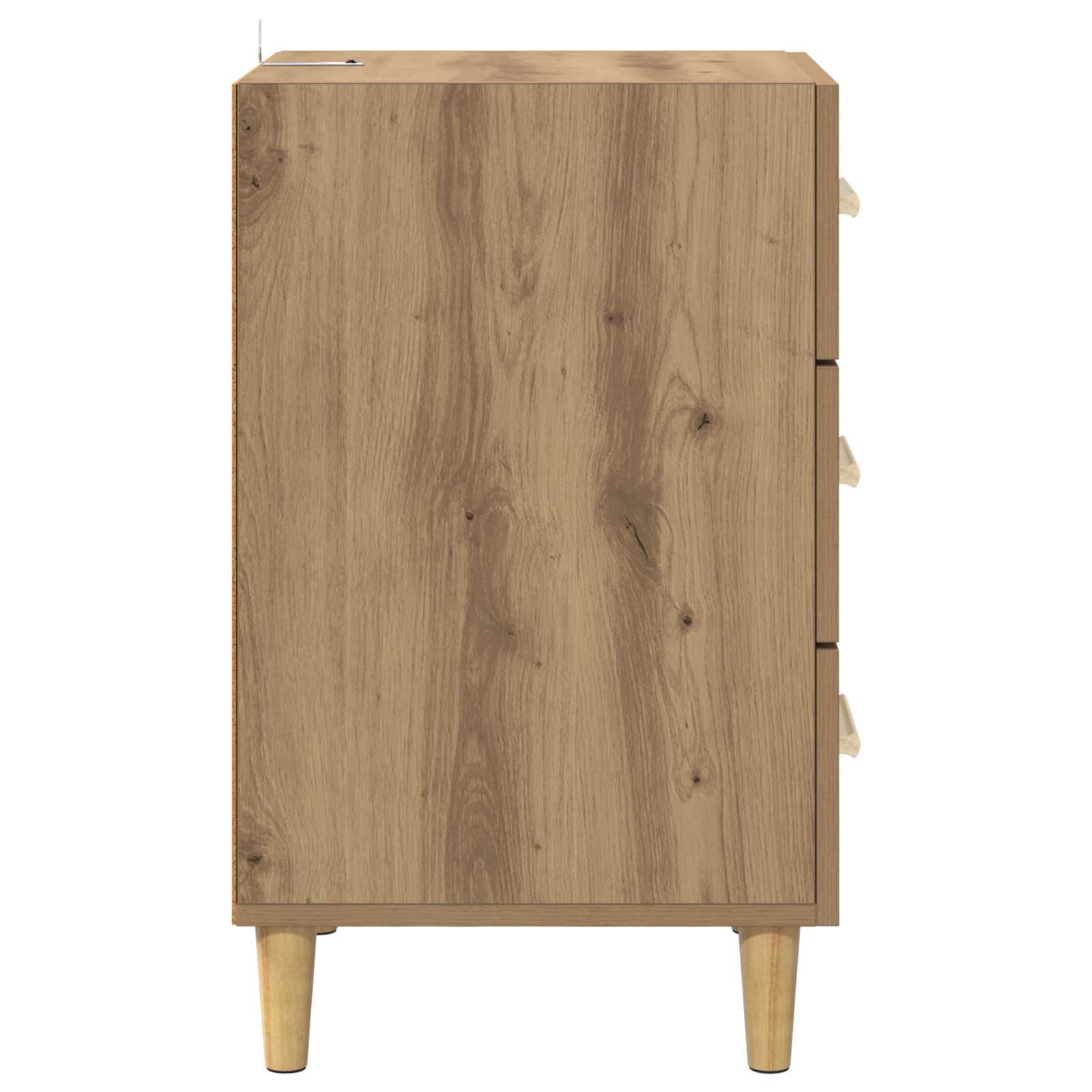 Nachtkastje Artisan Eiken 40 x 40 x 66 cm Bewerkt hout is nu te koop bij PeponiXL, paradijselijk wonen!
