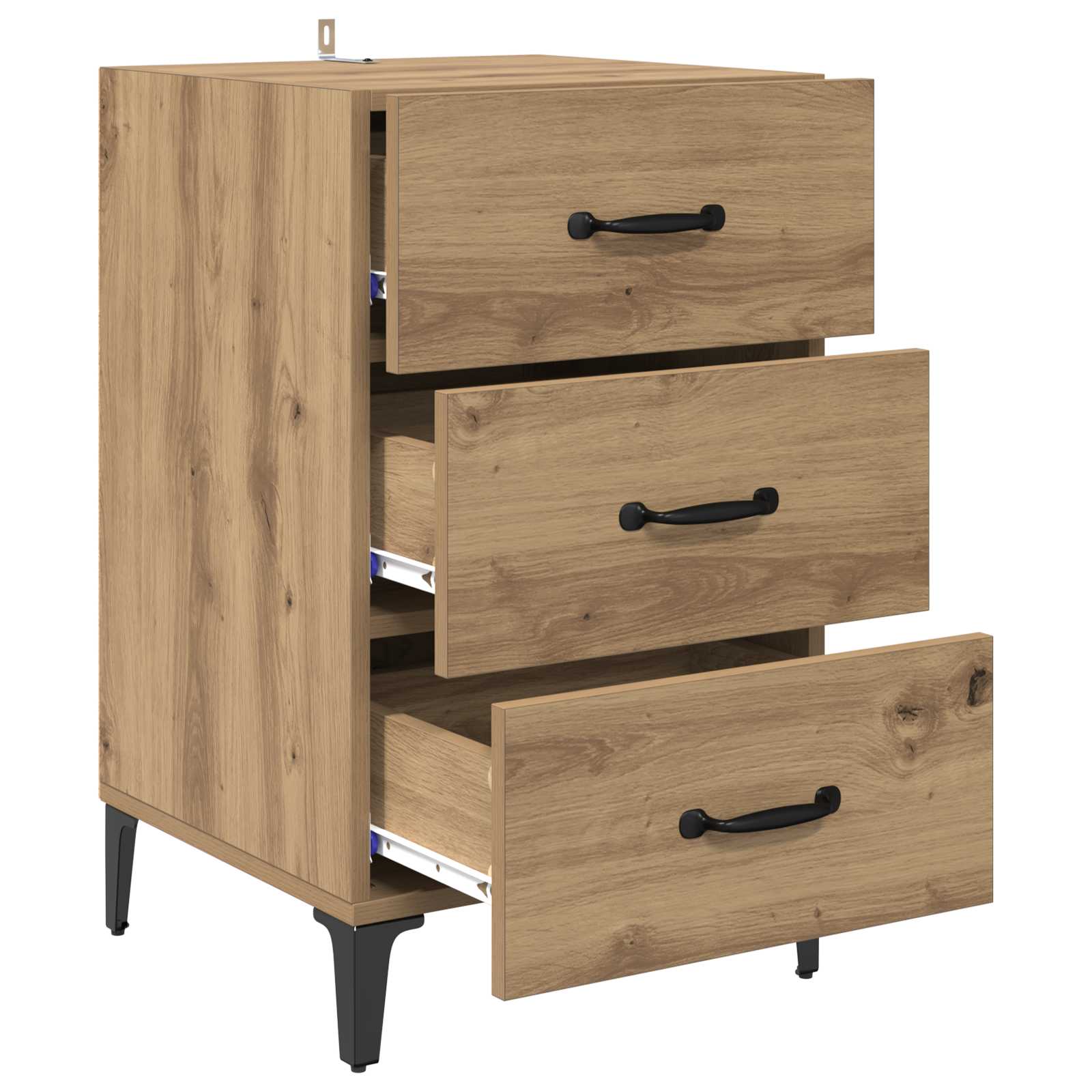 Nachtkastje Artisan Eiken 40 x 40,5 x 66 cm Bewerkt hout is nu te koop bij PeponiXL, paradijselijk wonen!