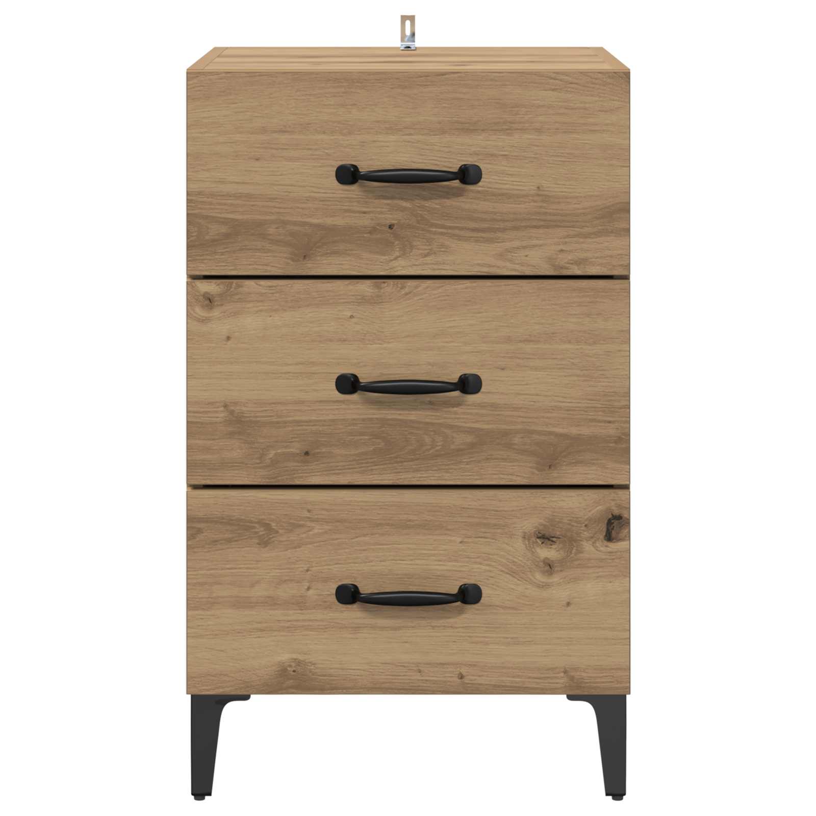 Nachtkastje Artisan Eiken 40 x 40,5 x 66 cm Bewerkt hout is nu te koop bij PeponiXL, paradijselijk wonen!
