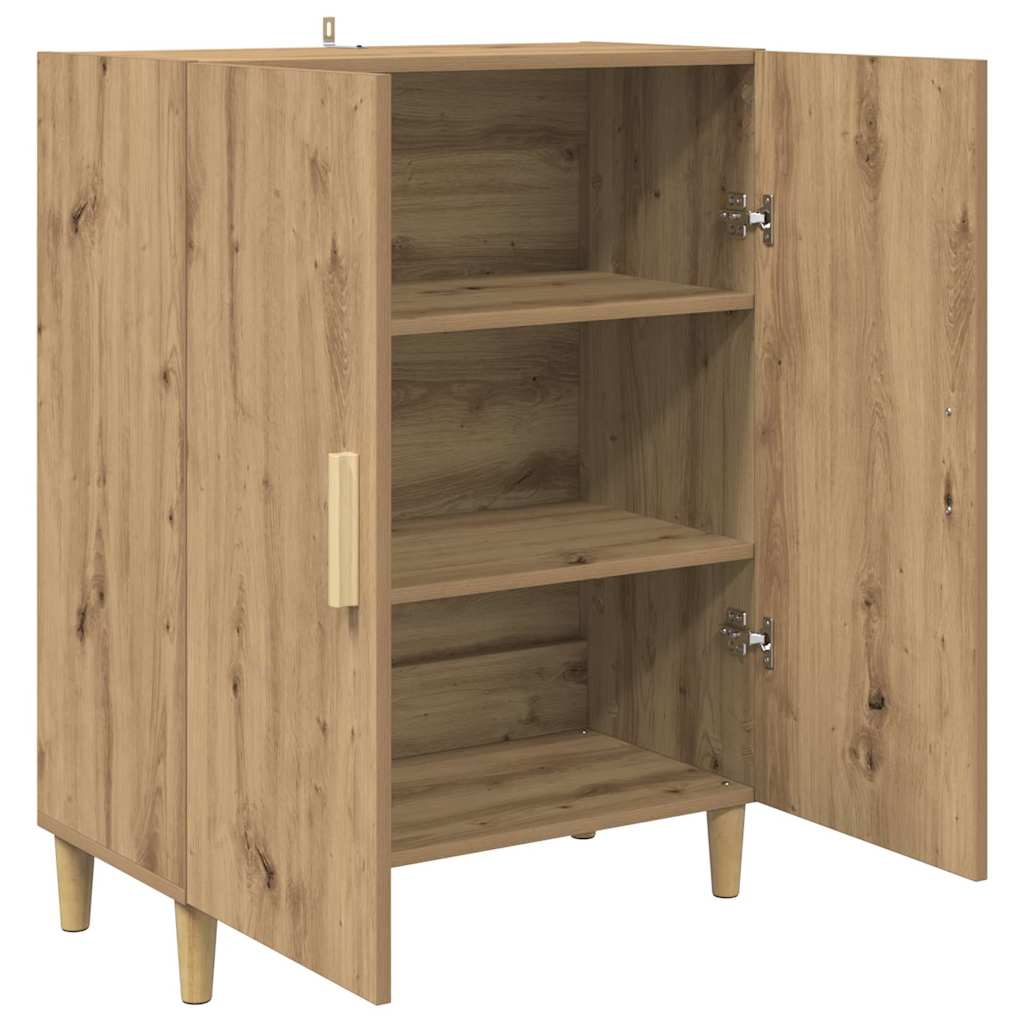 Dressoir Artisan Eiken 70 x 34 x 90 cm Bewerkt hout is nu te koop bij PeponiXL, paradijselijk wonen!