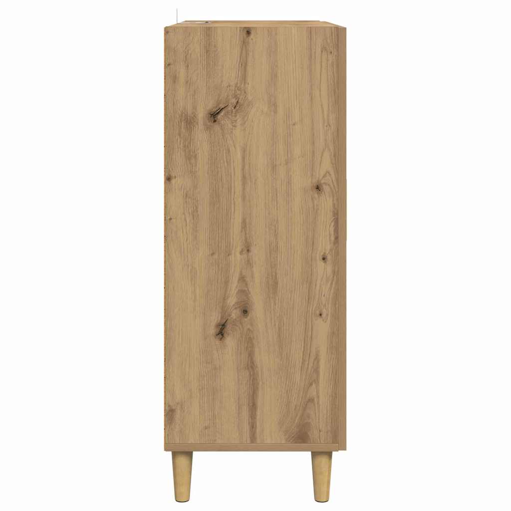 Dressoir Artisan Eiken 70 x 34 x 90 cm Bewerkt hout is nu te koop bij PeponiXL, paradijselijk wonen!