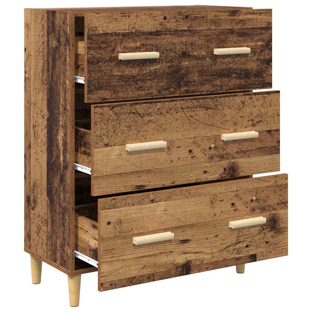 Dressoir Oudhout 69,5 x 34 x 90 cm Bewerkt hout is nu te koop bij PeponiXL, paradijselijk wonen!