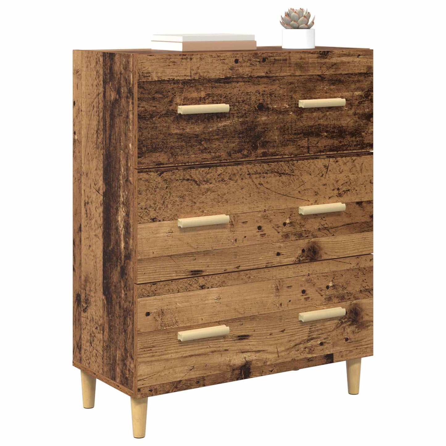 Dressoir Oudhout 69,5 x 34 x 90 cm Bewerkt hout is nu te koop bij PeponiXL, paradijselijk wonen!