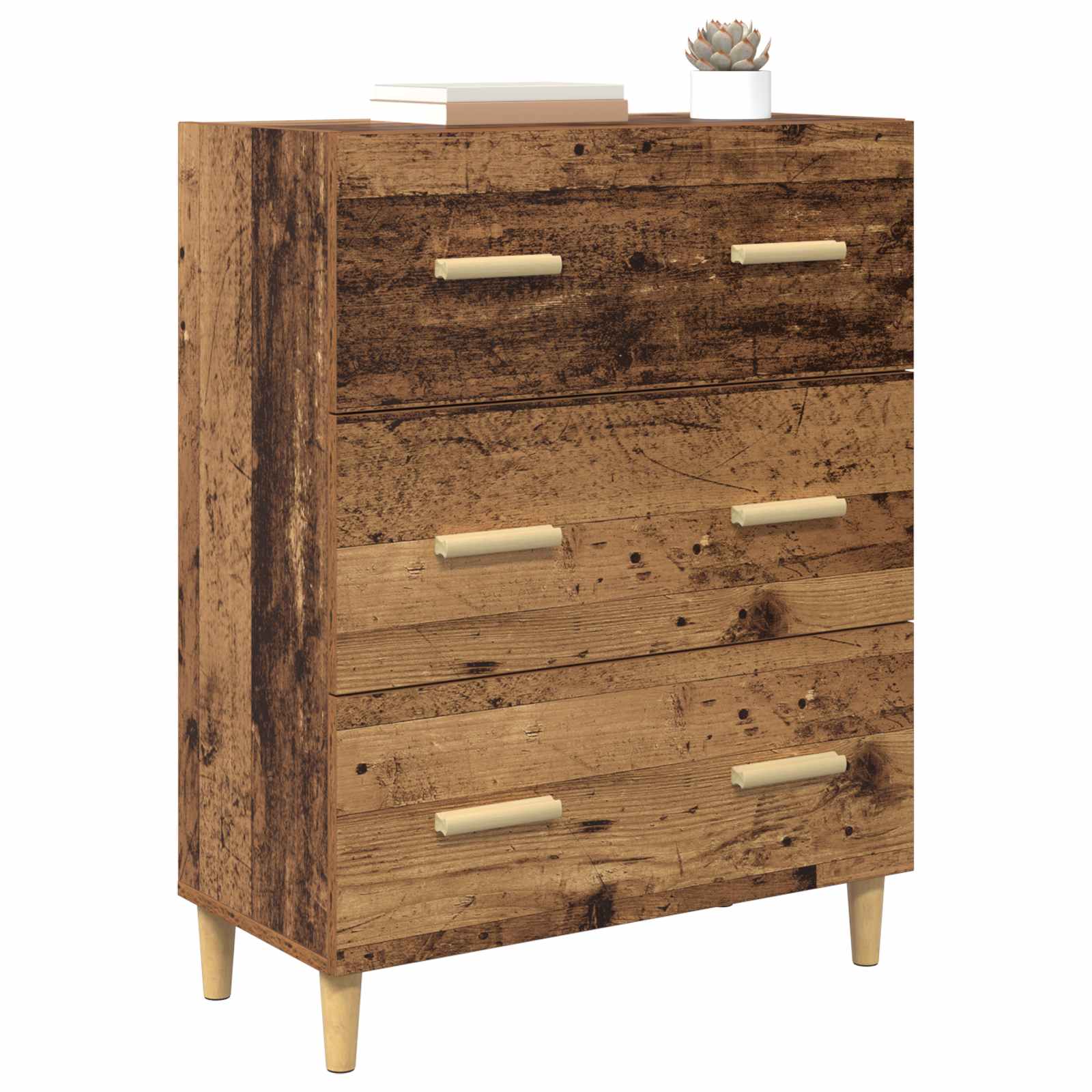 Dressoir Oudhout 69,5 x 34 x 90 cm Bewerkt hout is nu te koop bij PeponiXL, paradijselijk wonen!