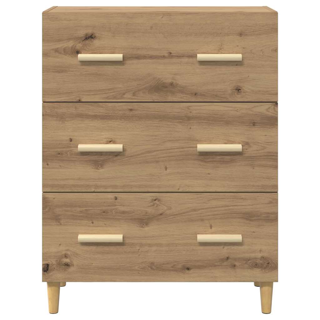 Dressoir Artisan Eiken 69,5 x 34 x 90 cm Bewerkt hout is nu te koop bij PeponiXL, paradijselijk wonen!